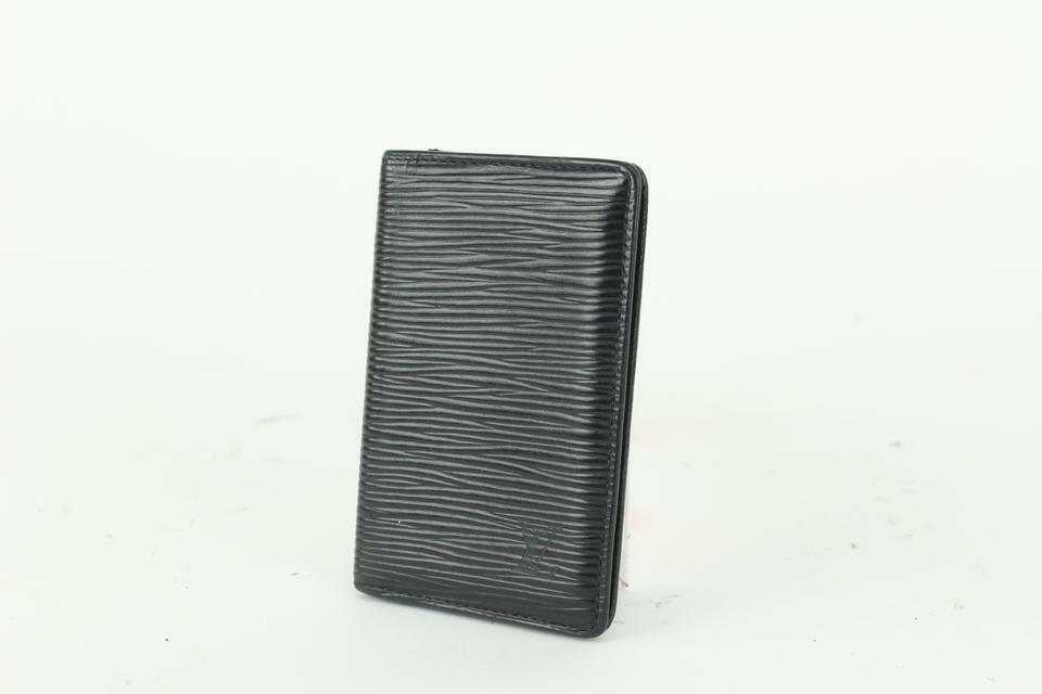 Louis Vuitton Black Epi Leather Noir Porte Cartes Card Holder