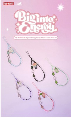 THE MONSTERS Big into Energy Series-Phone Charm - 1 Sealed, Blind