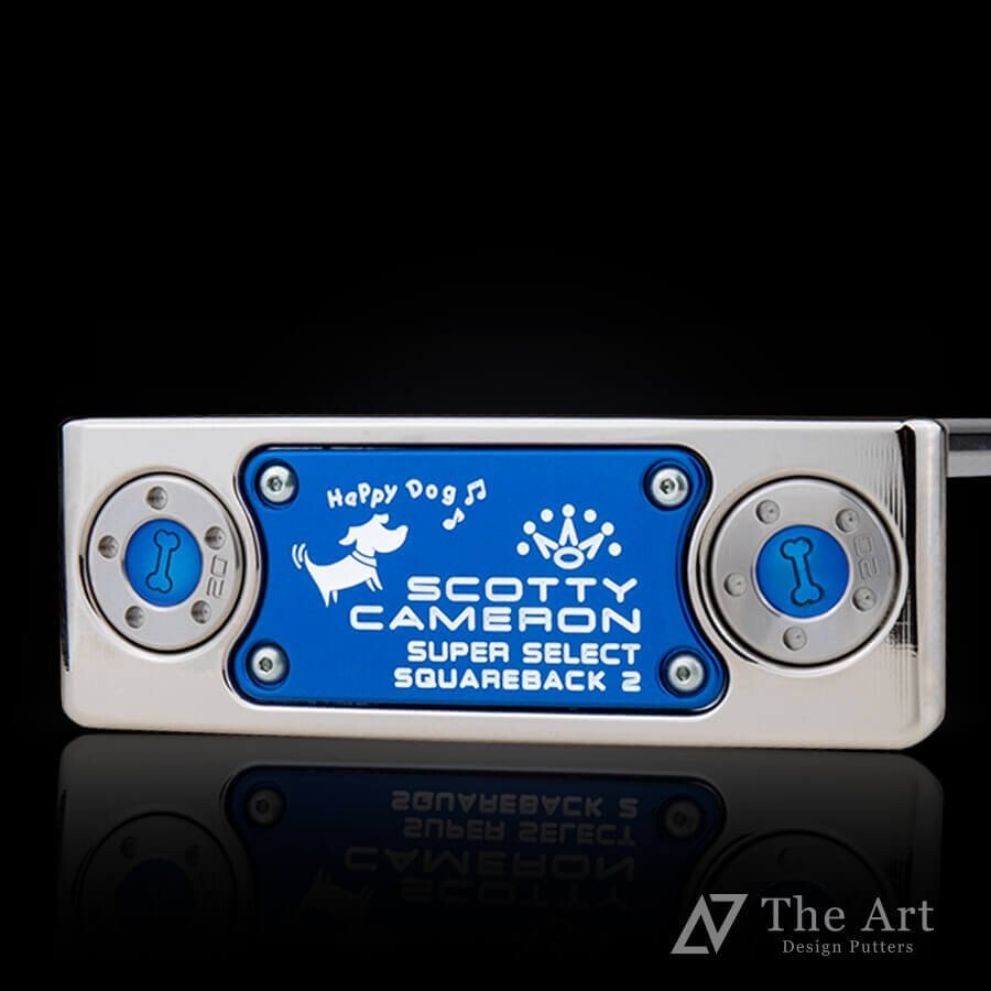 SCOTTY CAMERON 2023 Super Select Square Back 2 Happy Dog Platinum