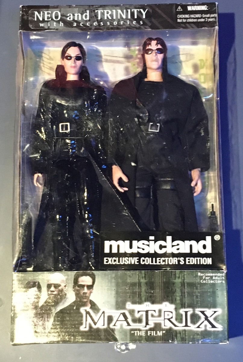 2 Matrix Neo Trinity Figures 2000 Musicland Exclusive Collector
