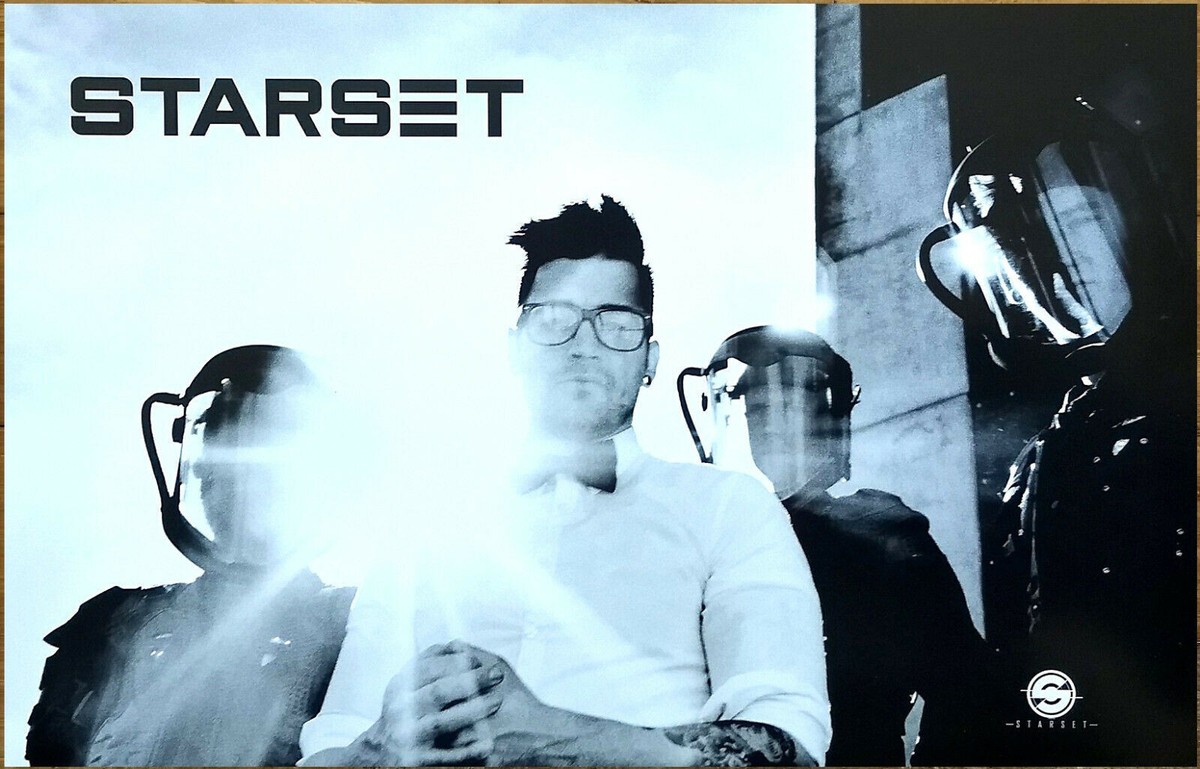 STARSET Vessels Ltd Ed New RARE Tour Poster +BONUS Band Sticker