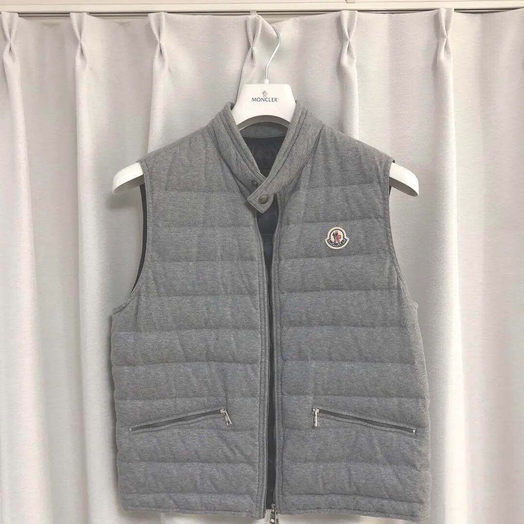 MONCLER DOWN VEST GERARD GILET Gray Size 1 used | eBay