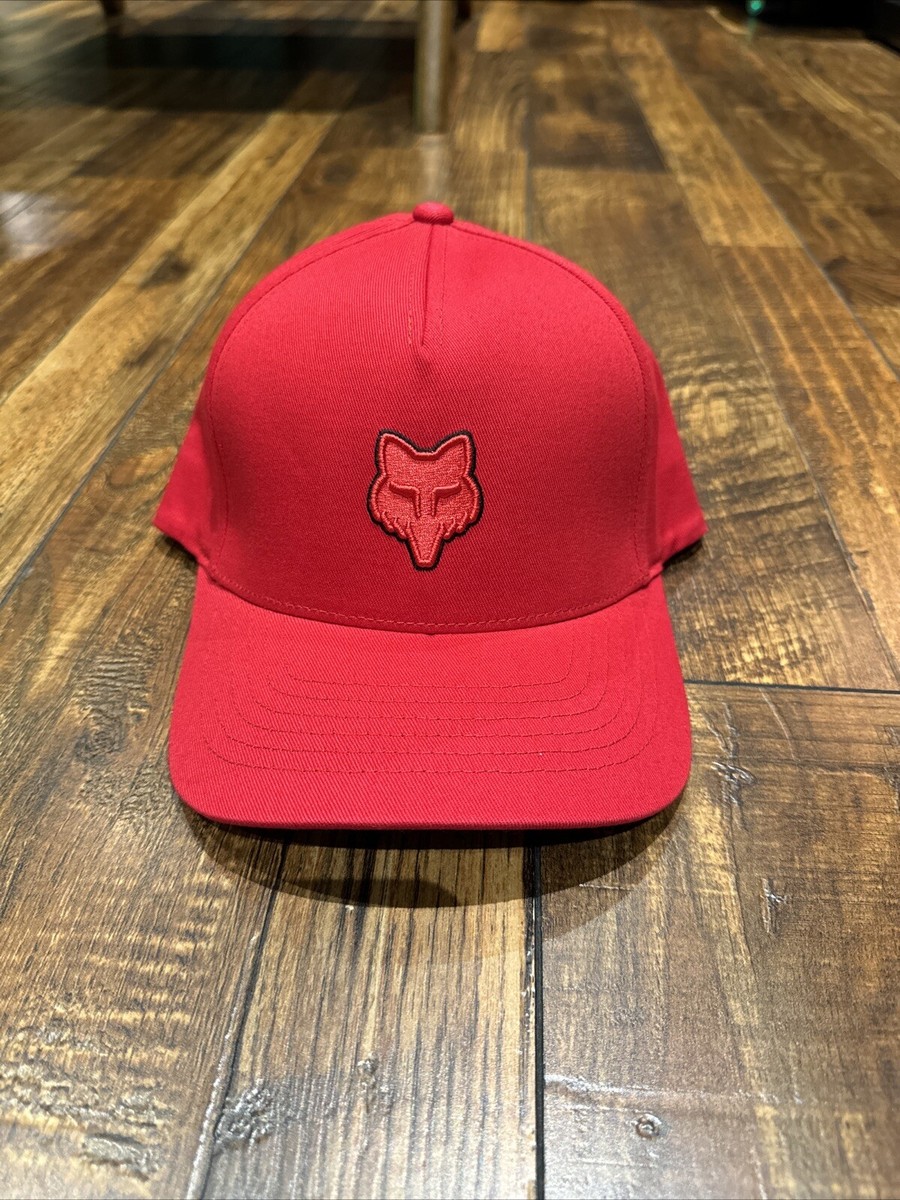 Fox Racing Fox Head Flexfit Cap Flame Red/ L-XL | eBay