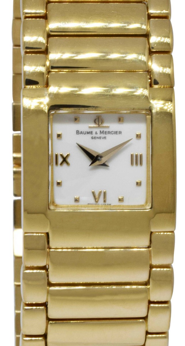 Baume & Mercier Catwalk 18k Yellow Gold Ladies 21mm Quartz Watch