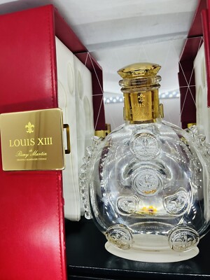 Remy Martin Louis XIII Cognac Baccarat Cristal Empty Bottle w box
