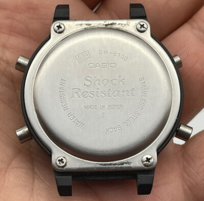 ⭐️ Vintage CASIO G Shock DW-6100 Thermo Sensor DIGITAL WATCH 974