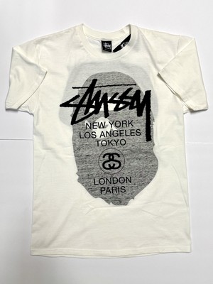 Vintage Stussy x Bape World Tour Shirt White NEW NWT Medium