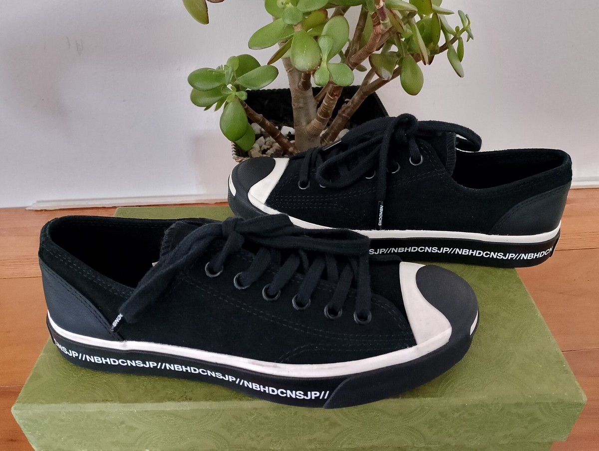Converse x Neighborhood Jack Purcell Black and White Sneakers Size