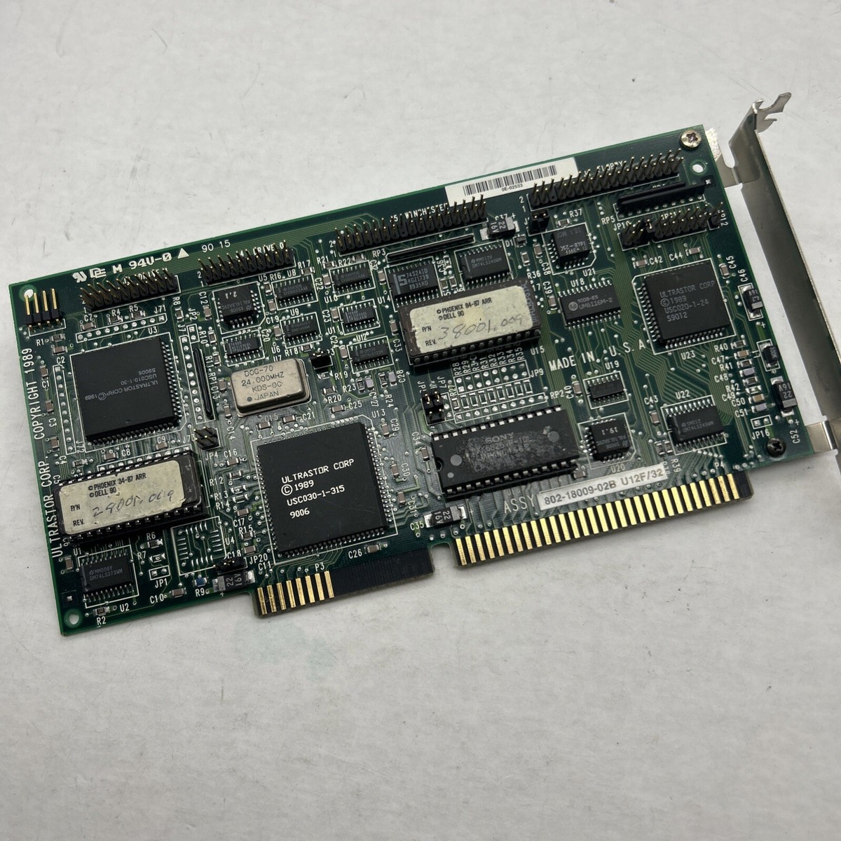 ESDI ULTRASTOR 802-18009 Floppy & Hard Drive Controller Card ISA