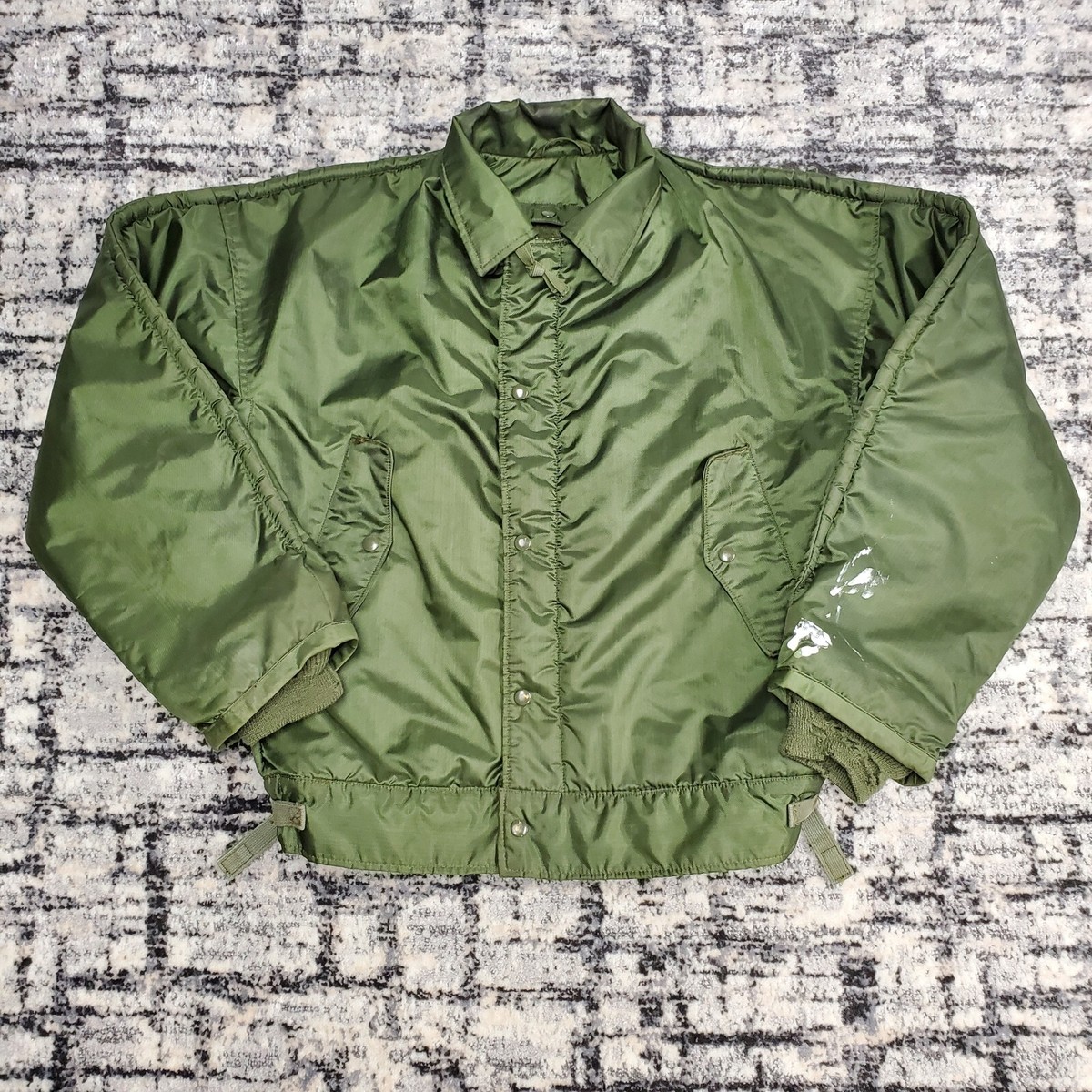 Vtg US Navy A-1 Extreme Cold Weather Deck Jacket Impermeable 60s