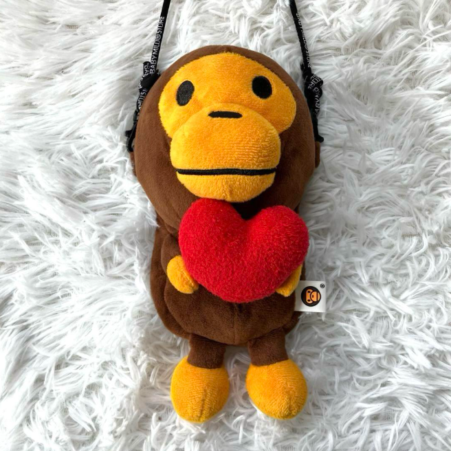 Baby Milo Store Shoulder Bag Heart Mobile Pouch A Bathing Ape BAPE
