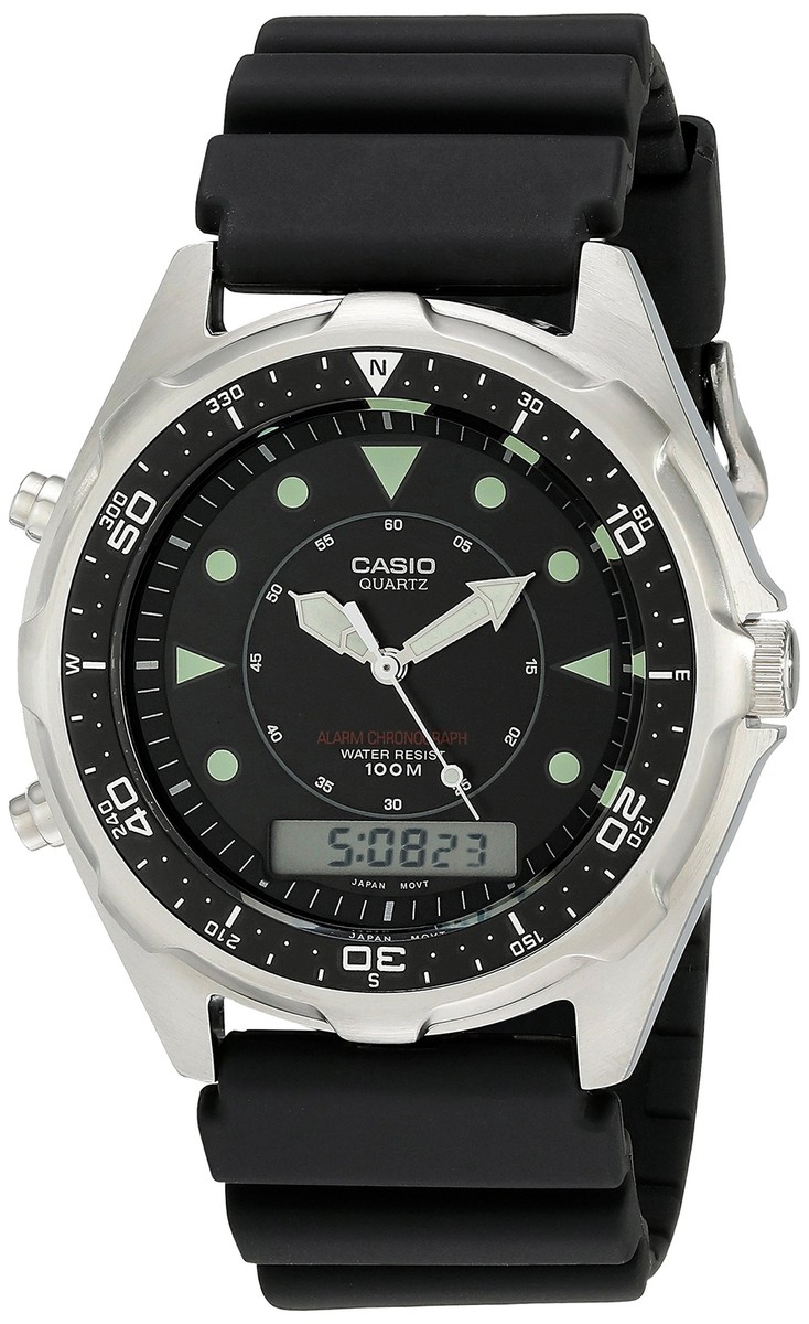 Casio Men's AMW320R-1EV Marine Analog-Digital Dive Watch | eBay