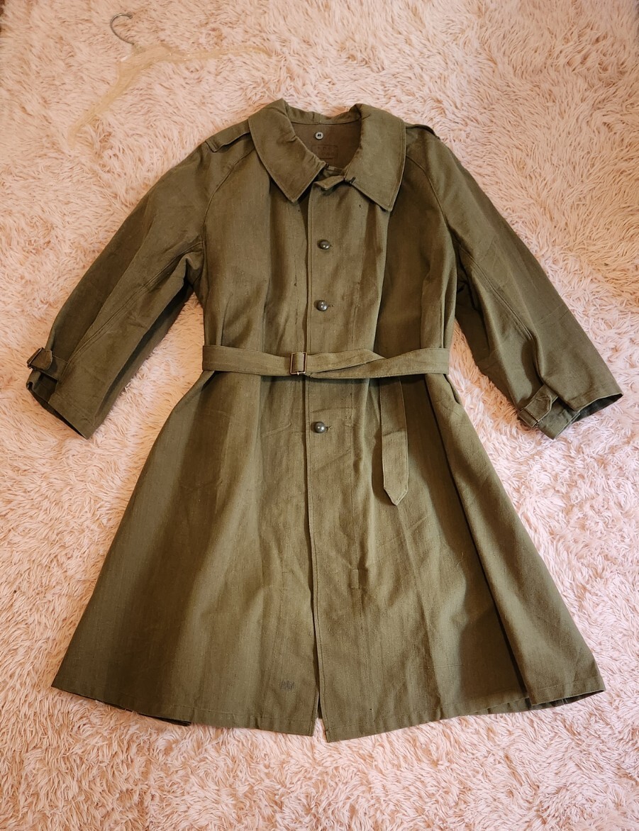 Vintage French Army Motorcycle Dispatch Rider Coat | eBay