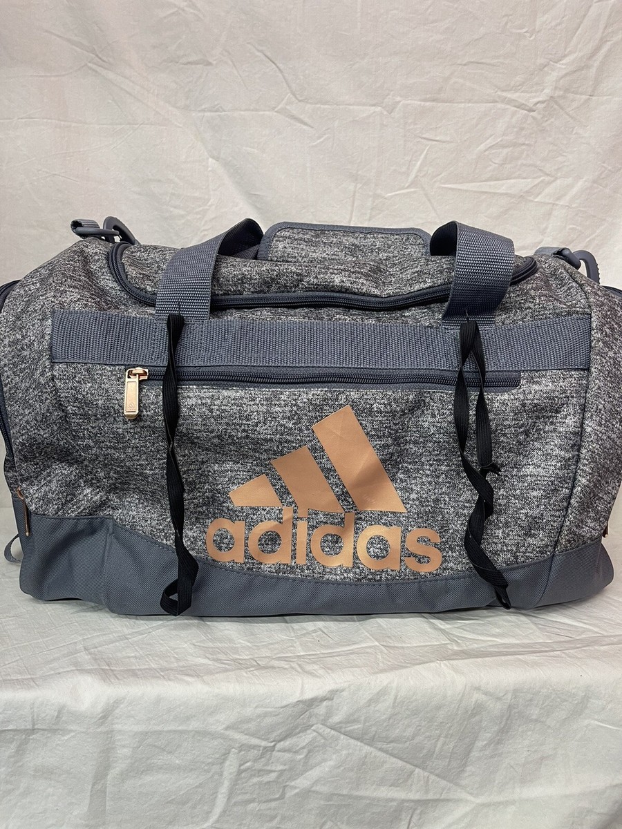 Adidas Defender 4 Small Duffel Bag Heather Gray Pink | eBay