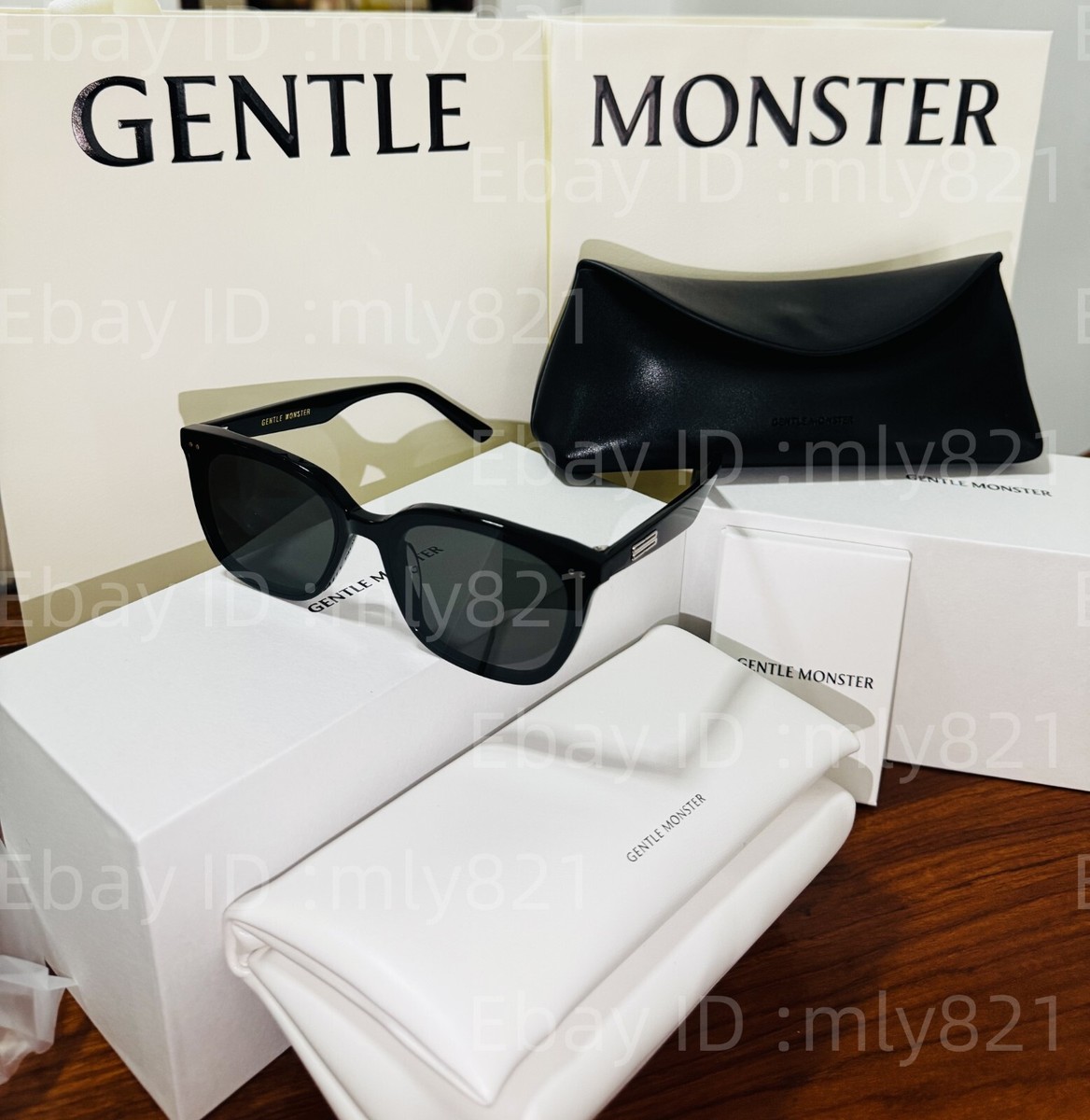 GentleMonster Sunglasses Heizer 01 Black Frame Black Lenses | eBay