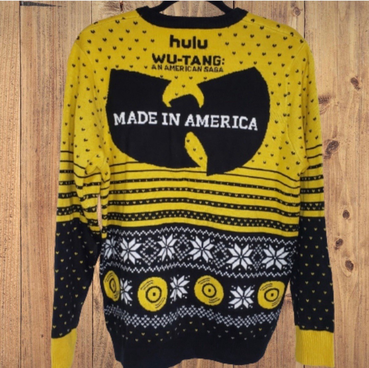 Wu Tang X Wu-Tang Clan American Saga Hulu Shaolin Rare Sweater 3XL