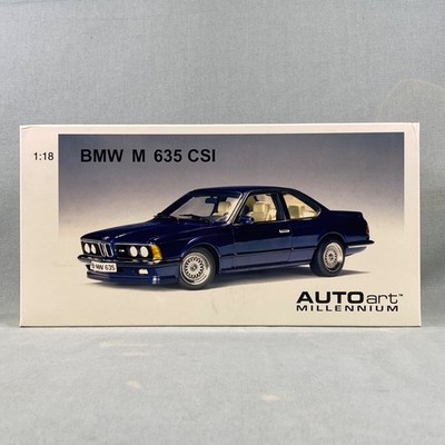 BMW M 635 CSI Auto Art Millennium 1:18 Scale Model Car Royal Blue