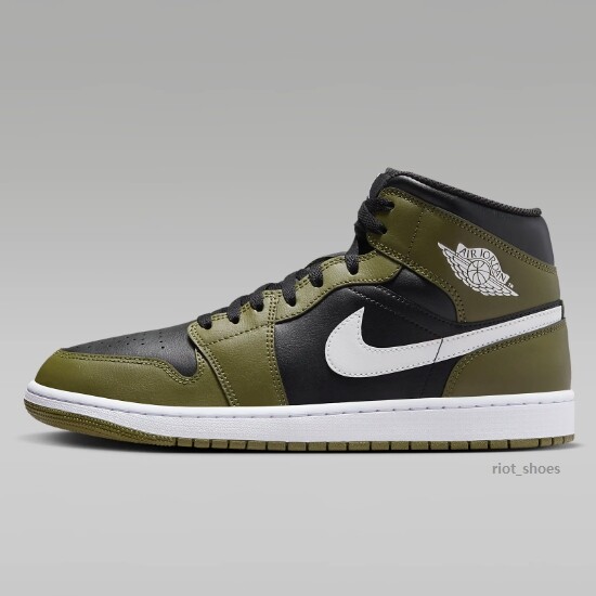 Nike Air Jordan 1 Mid Shoes 'Medium Olive' (DQ8426-092