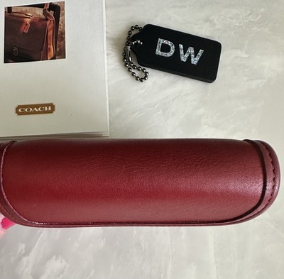 COACH VINTAGE RED LEATHER MULTIFUNCTION WALLET 7219 EUC | eBay