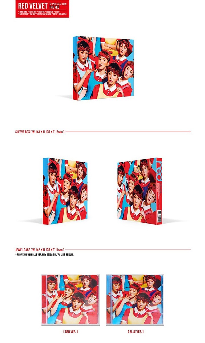 RED VELVET [THE RED] 1st Album RANDOM Ver. CD+Photo Book+Card+GIFT