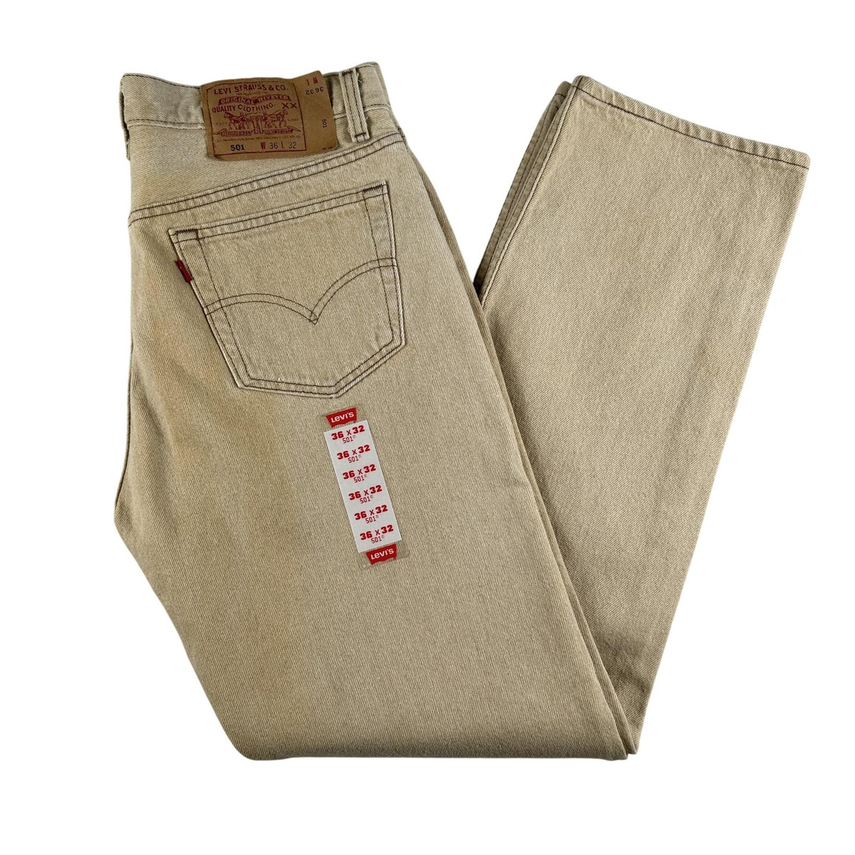 Vintage Levis 501 Jeans Mens 34x32 Straight Leg Button Fly USA