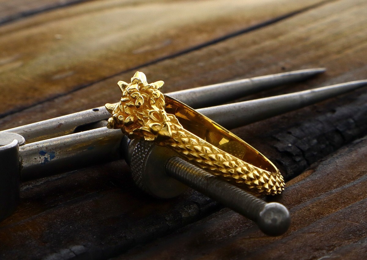 Dragon Ouroboros Ring, Occult Dragon Ring, 14k Solid Gold Ring | eBay