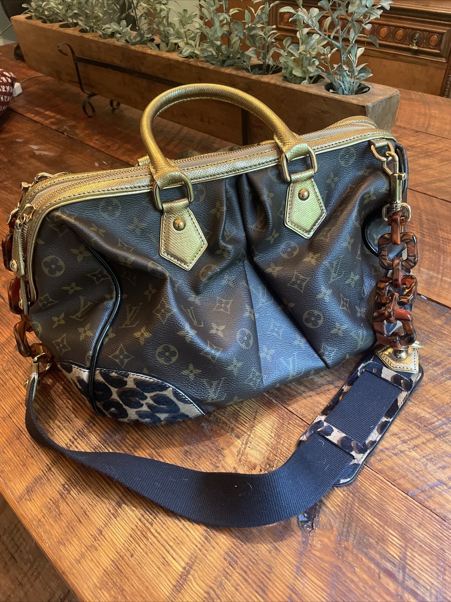 Louis Vuitton Stephen Monogram Leopard 2way Handbag Limited