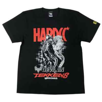 TEKKEN8 DEVIL JIN T-shirt Hardcore Chocolate Japan New Black | eBay