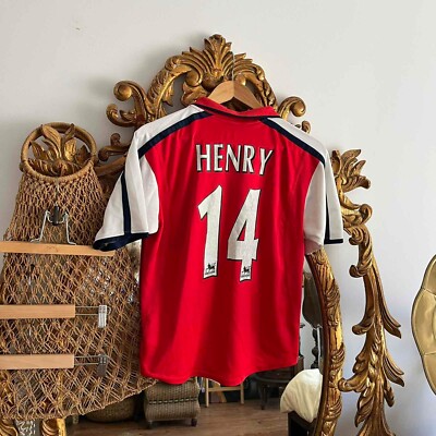 Vintage Nike Arsenal 1996-1997 Henry Home Jersey Yong XL | eBay