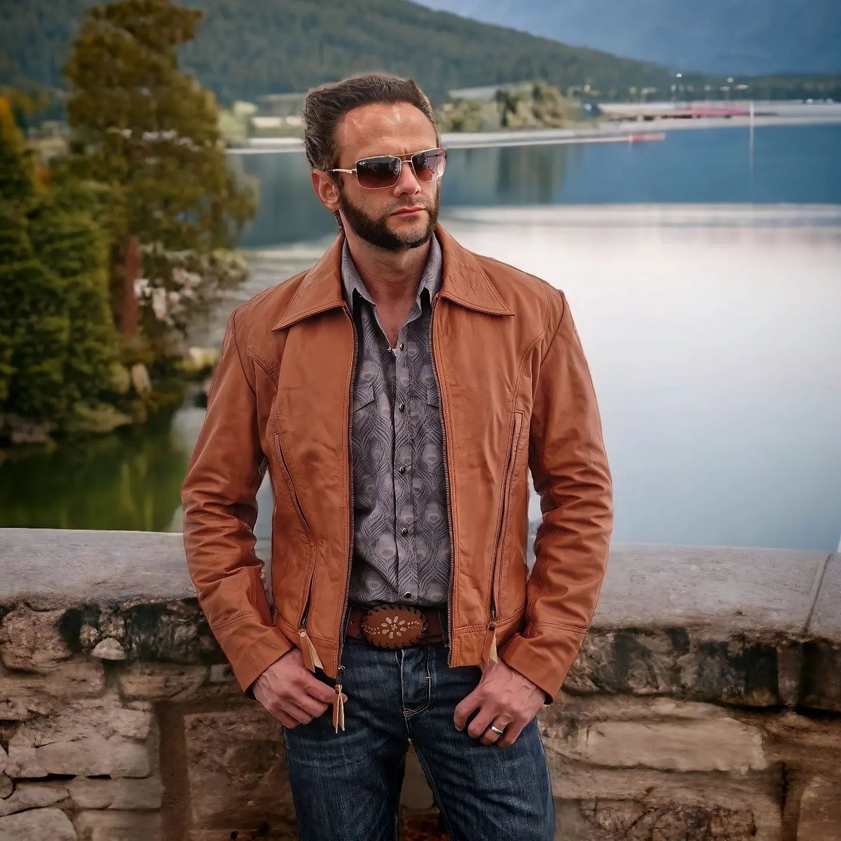 Leather Jacket Inspired by Days of Future Past Wolverine X-Men