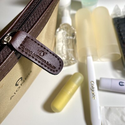 Qatar Airways Aigner Travel Kit Toiletry Bag | eBay