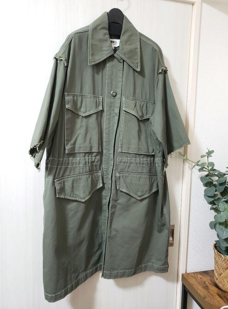 MAISON MARGIELA MM6 Oversized Military Coat Shirt Jacket size 38