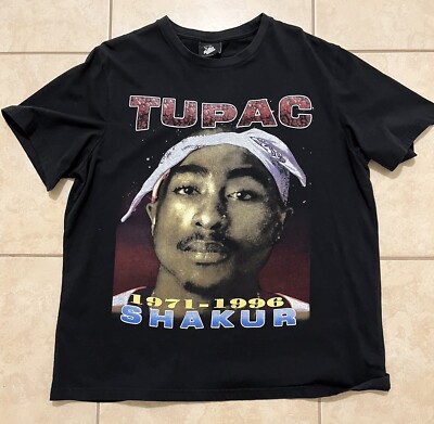 Vintage Tupac Shirt Rap Tee Memorial Makaveli Against All Odds