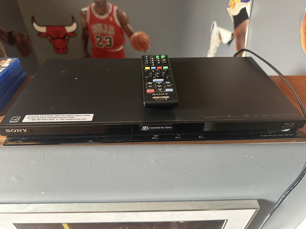 Sony 3D Blu Ray Player BDP-S470 - DVD Player Blue - Tested & Works