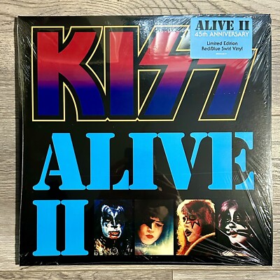 KISS ALIVE II Anniversary Limited Edition Sealed Red And Blue