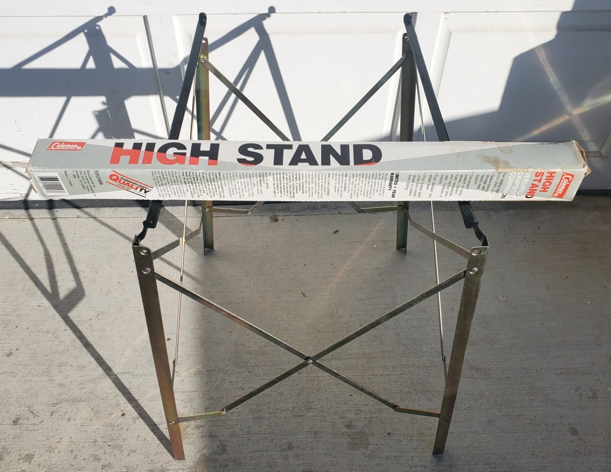 Vintage Coleman Steel Folding High Stand for Stove/Cooler 16