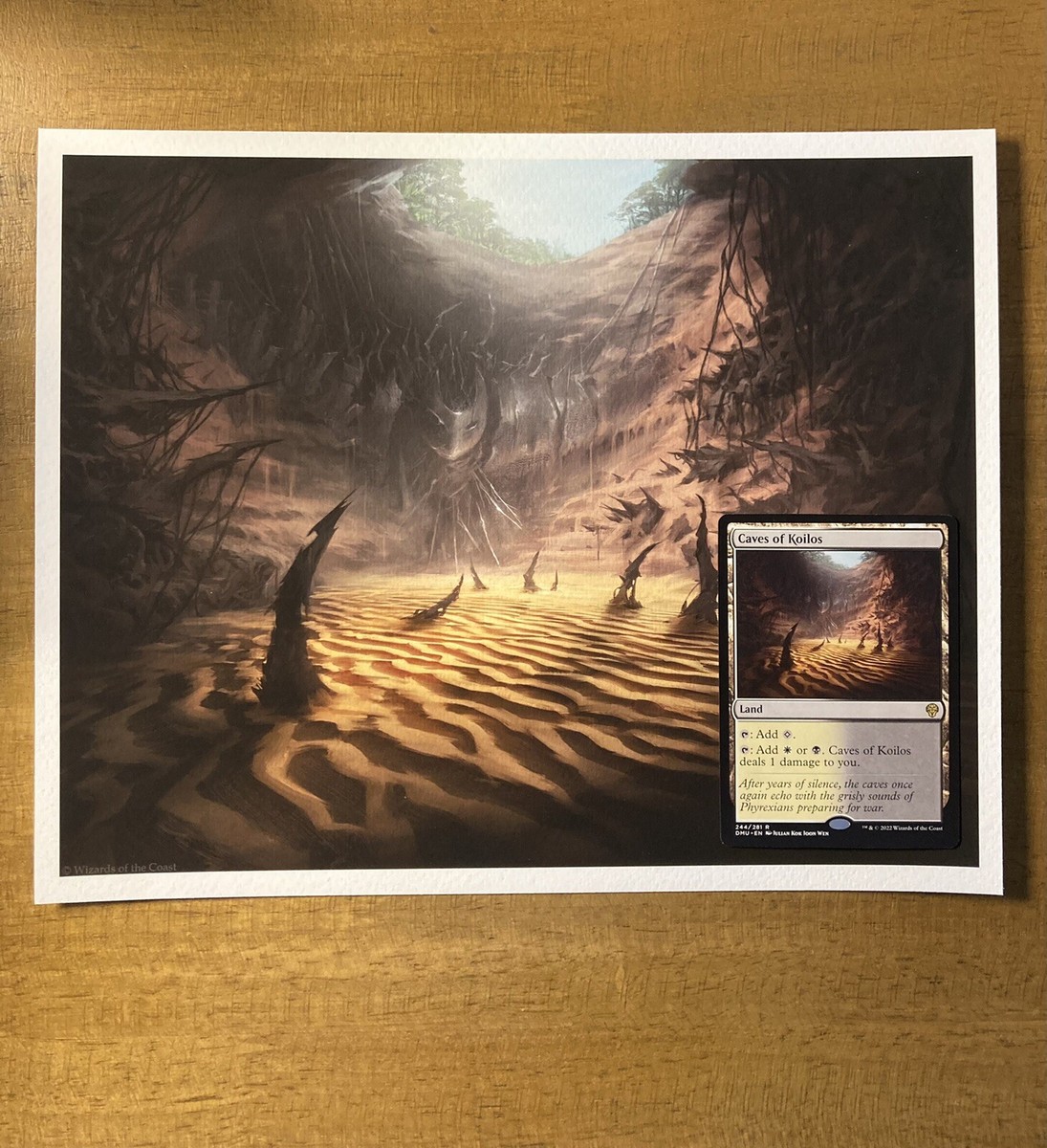 MTG✨CAVES OF KOILOS ART PRINT & CARD✨DMU MINT Julian Kok Joon