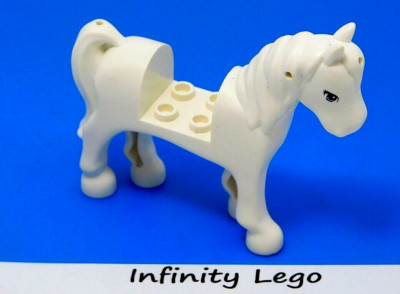 LEGO White Horse with White Mane Blue Eyes friends (93083 93084