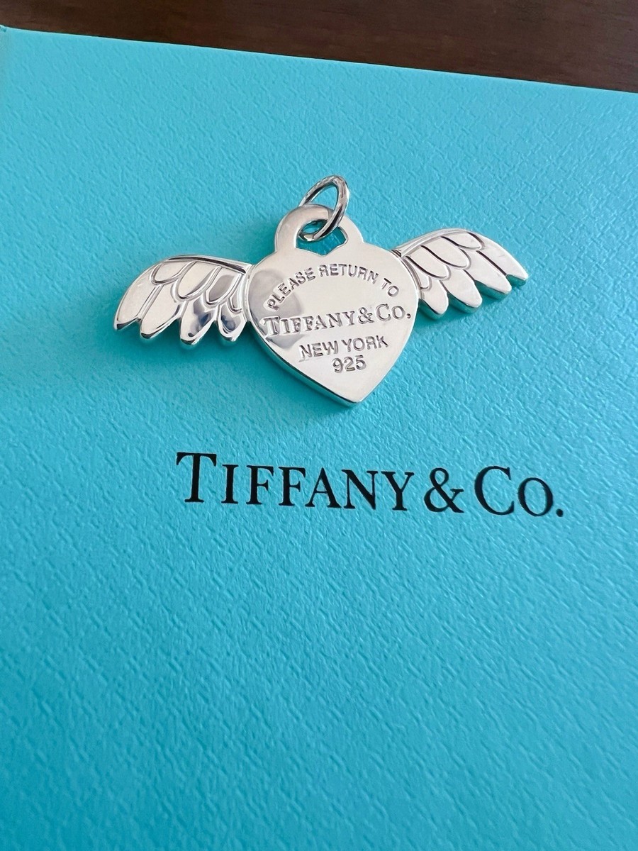 Tiffany & Co. Return To Tiffany Angel Heart Tag Charm AUTHENTIC