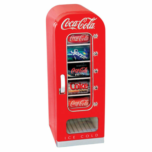 Koolatron CVF18 Coca Cola Retro 10 Can Vending Fridge for sale