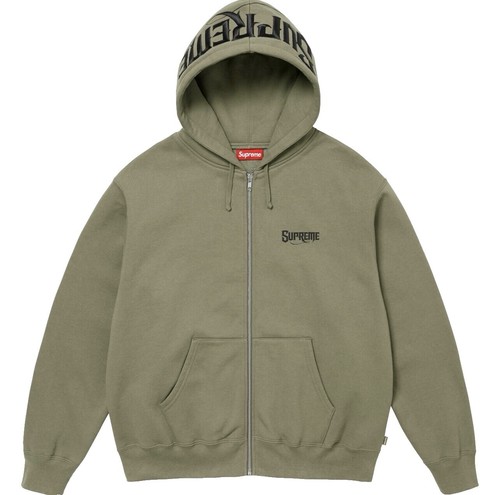 Supreme 22AW fire zip up hooded sweatshirt Zip Parker L Cotton