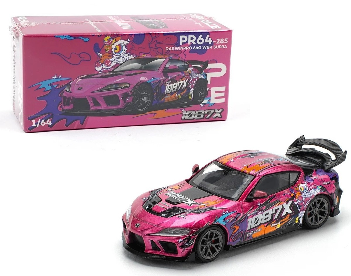 Pop Race 1:64 Toyota Supra A90 Darwin Pro 66G WBK 1087X Lion Dance