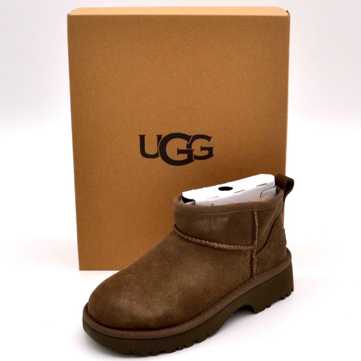 UGG Kids Ds' Classic Ultra Mini New Heights Boots | Hickory