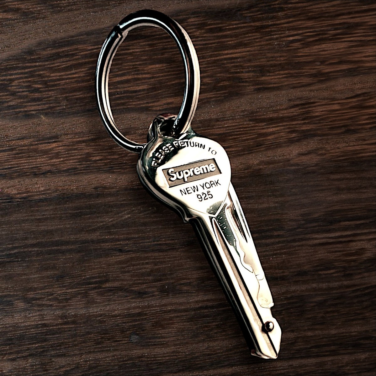 supreme tiffany heart knife key ring