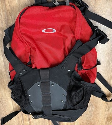 Vintage Oakley Icon Backpack Red Black Bag Nylon tactical Y2K