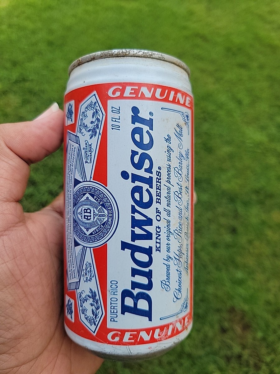 Puerto Rico 🇵🇷 Vintage 1980's Budweiser King Of Beers Empty Can