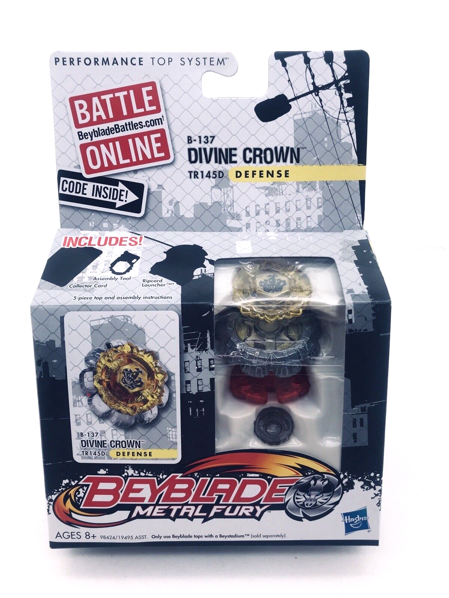 Beyblade Metal Fury B-137 Diving Crown TR145D Defense Hasbro MISB