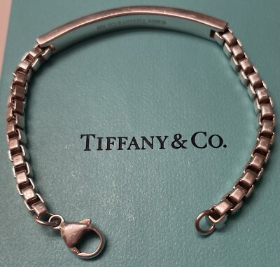 TIFFANY & Co venetian link ID bracelet 6.5” | eBay