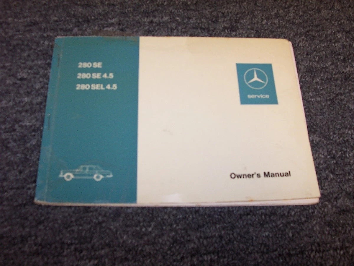 Repair Manuals & Literature for 1971 Mercedes-Benz 280SE for sale
