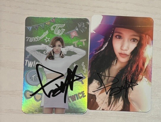 TWICE [TWICE COASTER : LANE 1] MINA Autographed Signed Photo Card